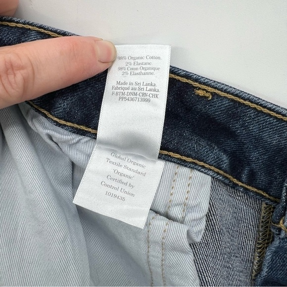 Everlane The Original Curvy Cheeky Straight Jean in Washed Midnight Size 32 Crop - Picture 13 of 15